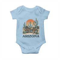 Arizona Motorcycle Baby Onesie Vintage Desert Highway Rider Gift