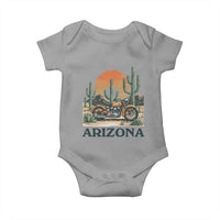 Arizona Motorcycle Baby Onesie Vintage Desert Highway Rider Gift