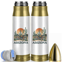 Arizona Motorcycle Bullet Tumbler Vintage Desert Highway Rider Gift