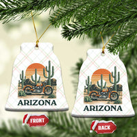 Arizona Motorcycle Ceramic Ornament Vintage Desert Highway Rider Gift