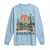 Arizona Motorcycle Long Sleeve Shirt Vintage Desert Highway Rider Gift