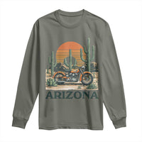 Arizona Motorcycle Long Sleeve Shirt Vintage Desert Highway Rider Gift