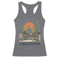 Arizona Motorcycle Racerback Tank Top Vintage Desert Highway Rider Gift
