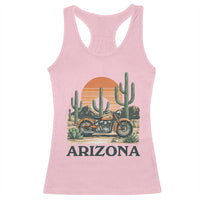 Arizona Motorcycle Racerback Tank Top Vintage Desert Highway Rider Gift