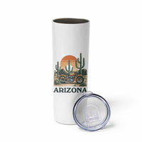 Arizona Motorcycle Skinny Tumbler Vintage Desert Highway Rider Gift
