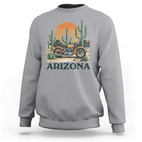 Arizona Motorcycle Sweatshirt Vintage Desert Highway Rider Gift