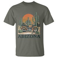 Arizona Motorcycle T Shirt Vintage Desert Highway Rider Gift