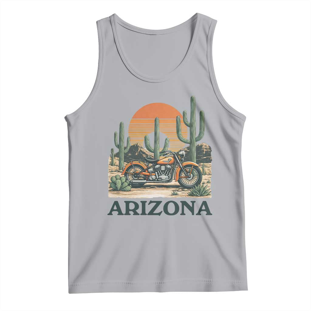Arizona Motorcycle Tank Top Vintage Desert Highway Rider Gift