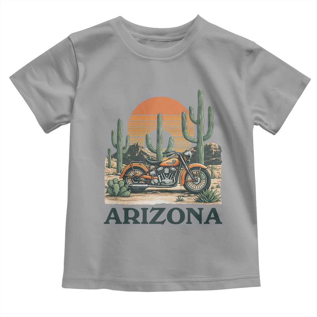 Arizona Motorcycle Toddler T Shirt Vintage Desert Highway Rider Gift