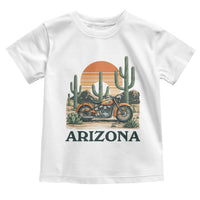 Arizona Motorcycle Toddler T Shirt Vintage Desert Highway Rider Gift