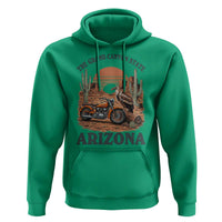Vintage Arizona Motorcycle Rider Hoodie Desert Cactus Grand Canyon State