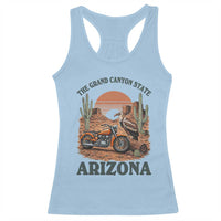 Vintage Arizona Motorcycle Rider Racerback Tank Top Desert Cactus Grand Canyon State