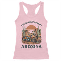 Vintage Arizona Motorcycle Rider Racerback Tank Top Desert Cactus Grand Canyon State