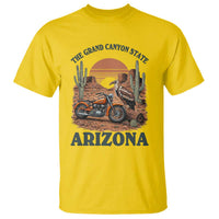 Vintage Arizona Motorcycle Rider T Shirt Desert Cactus Grand Canyon State