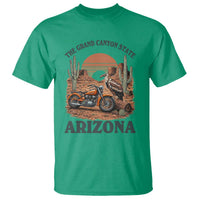 Vintage Arizona Motorcycle Rider T Shirt Desert Cactus Grand Canyon State