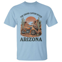 Vintage Arizona Motorcycle Rider T Shirt Desert Cactus Grand Canyon State