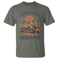 Vintage Arizona Motorcycle Rider T Shirt Desert Cactus Grand Canyon State