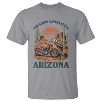 Vintage Arizona Motorcycle Rider T Shirt Desert Cactus Grand Canyon State