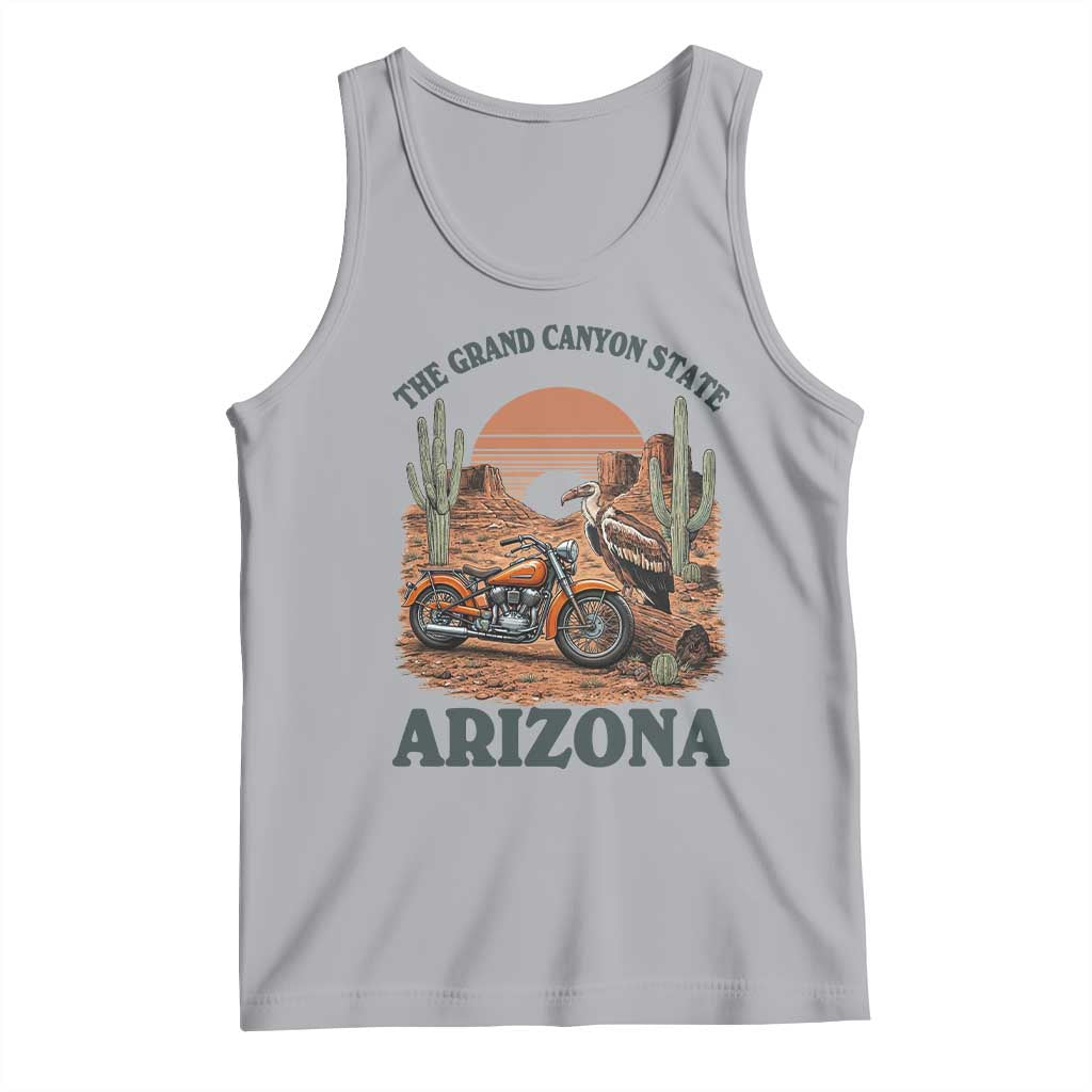Vintage Arizona Motorcycle Rider Tank Top Desert Cactus Grand Canyon State