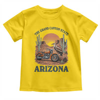 Vintage Arizona Motorcycle Rider Toddler T Shirt Desert Cactus Grand Canyon State
