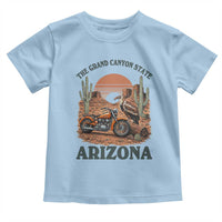 Vintage Arizona Motorcycle Rider Toddler T Shirt Desert Cactus Grand Canyon State