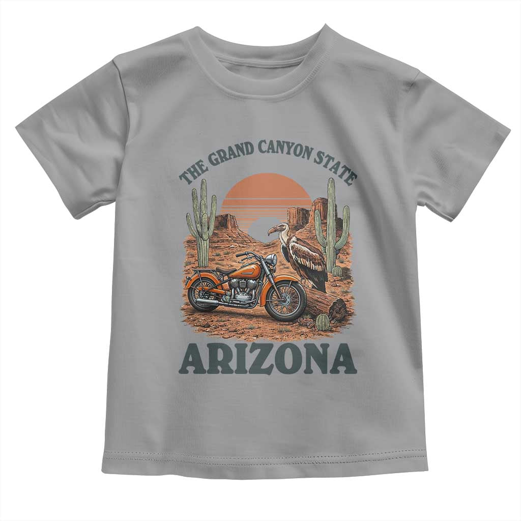 Vintage Arizona Motorcycle Rider Toddler T Shirt Desert Cactus Grand Canyon State