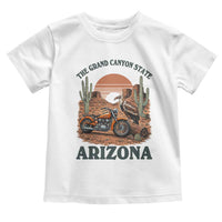 Vintage Arizona Motorcycle Rider Toddler T Shirt Desert Cactus Grand Canyon State