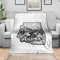 Vintage Arizona Pride Throw Blanket Cactus Desert Western Landscape