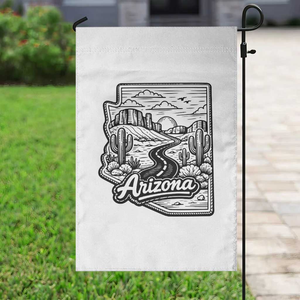 Vintage Arizona Pride Garden Flag Cactus Desert Western Landscape