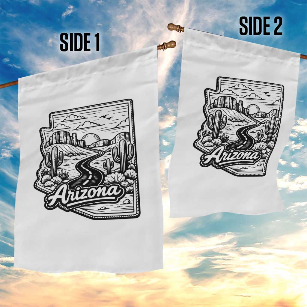 Vintage Arizona Pride Garden Flag Cactus Desert Western Landscape