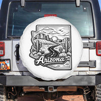 Vintage Arizona Pride Spare Tire Cover Cactus Desert Western Landscape