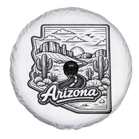 Vintage Arizona Pride Spare Tire Cover Cactus Desert Western Landscape