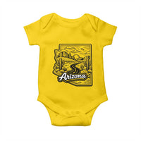 Vintage Arizona Pride Baby Onesie Cactus Desert Western Landscape