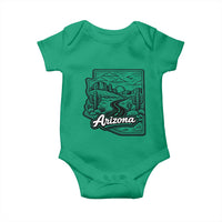 Vintage Arizona Pride Baby Onesie Cactus Desert Western Landscape