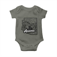 Vintage Arizona Pride Baby Onesie Cactus Desert Western Landscape