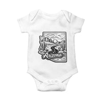 Vintage Arizona Pride Baby Onesie Cactus Desert Western Landscape
