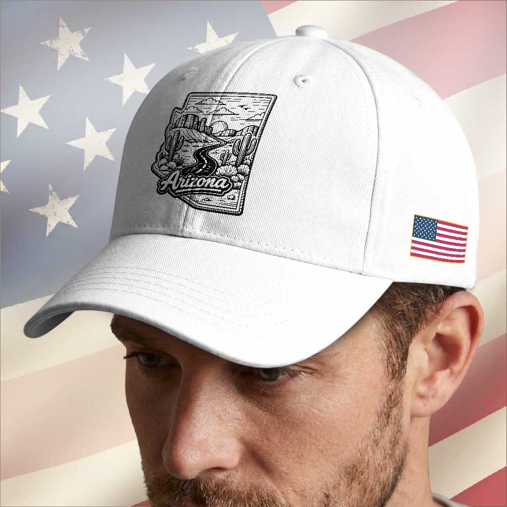 Vintage Arizona Pride Baseball Cap Cactus Desert Western Landscape