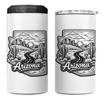 Vintage Arizona Pride 4 in 1 Can Cooler Tumbler Cactus Desert Western Landscape