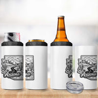 Vintage Arizona Pride 4 in 1 Can Cooler Tumbler Cactus Desert Western Landscape