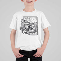 Vintage Arizona Pride T Shirt For Kid Cactus Desert Western Landscape