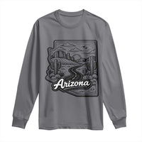 Vintage Arizona Pride Long Sleeve Shirt Cactus Desert Western Landscape