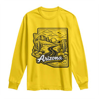 Vintage Arizona Pride Long Sleeve Shirt Cactus Desert Western Landscape