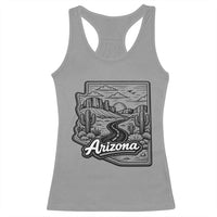 Vintage Arizona Pride Racerback Tank Top Cactus Desert Western Landscape