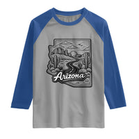 Vintage Arizona Pride Raglan Shirt Cactus Desert Western Landscape