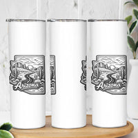 Vintage Arizona Pride Skinny Tumbler Cactus Desert Western Landscape