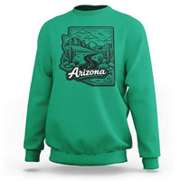 Vintage Arizona Pride Sweatshirt Cactus Desert Western Landscape