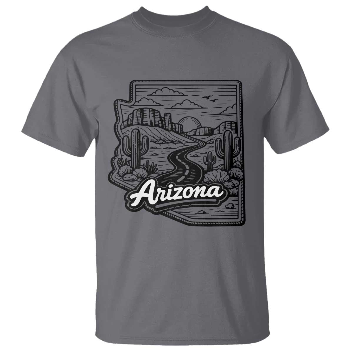 Vintage Arizona Pride T Shirt Cactus Desert Western Landscape