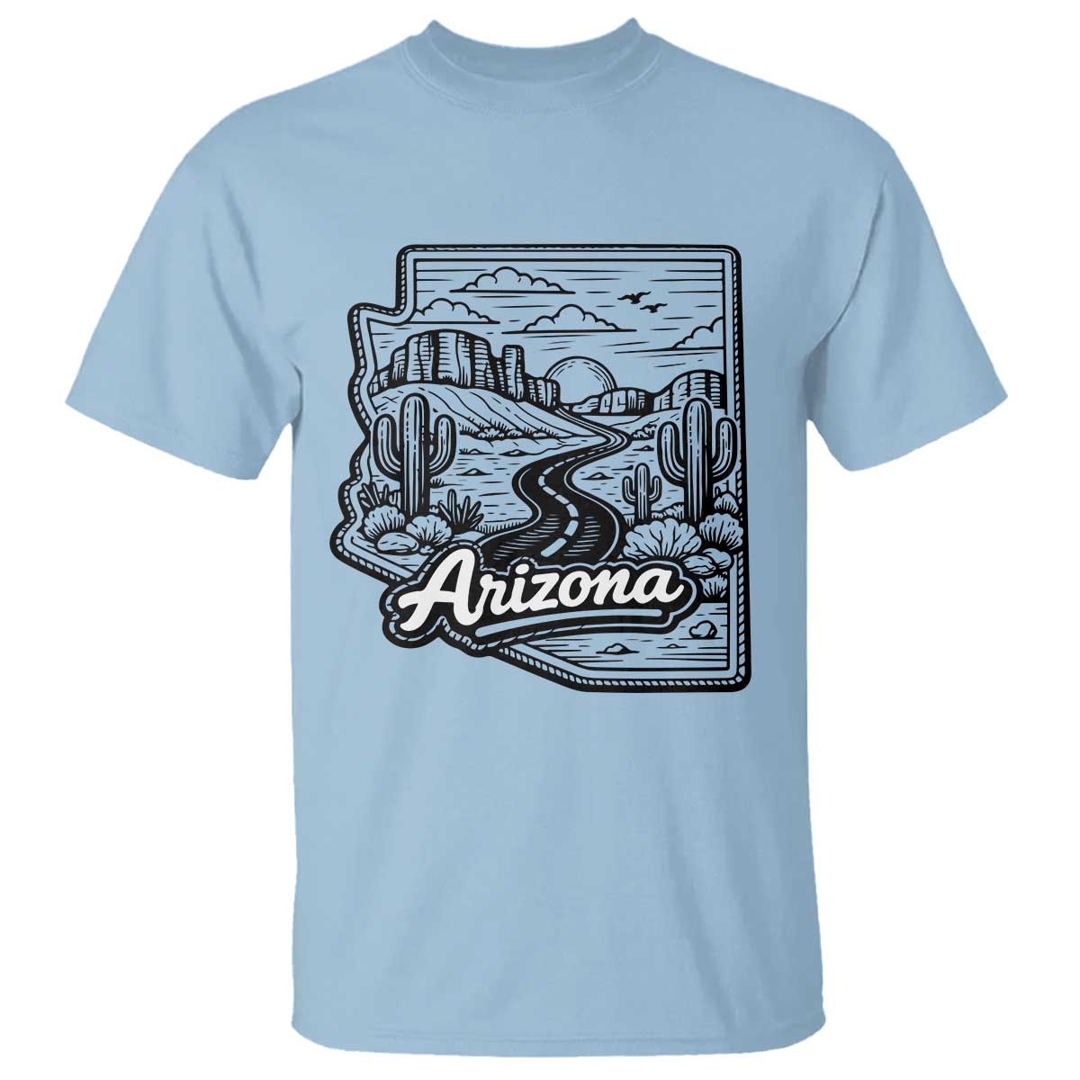 Vintage Arizona Pride T Shirt Cactus Desert Western Landscape