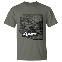 Vintage Arizona Pride T Shirt Cactus Desert Western Landscape