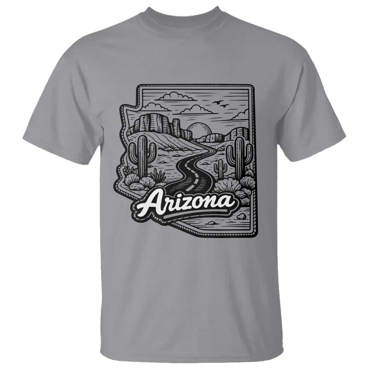 Vintage Arizona Pride T Shirt Cactus Desert Western Landscape